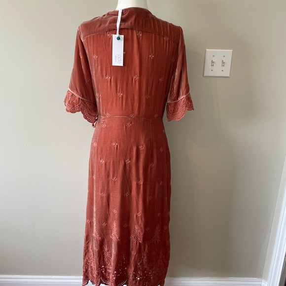 NWT Johnny Was Lola velvet wrap dress - Picture 2 of 8